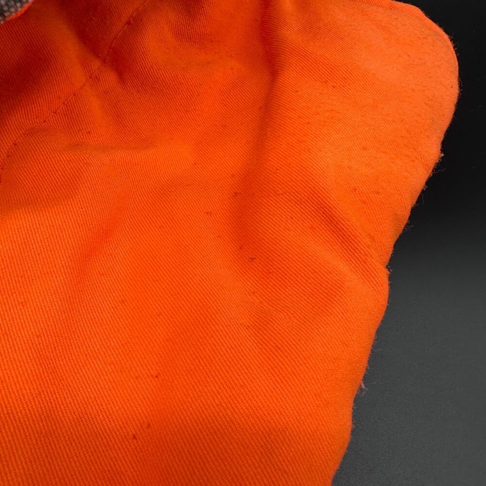 Vintage Reversible Camo Hunter Orange Puffer Vest 1980s Sports Afield Taiwan - Picture 13 of 16